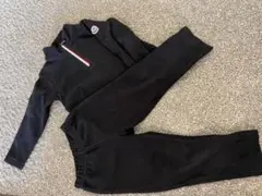 モンクレールベビーキッズ フリースセットアップ黒