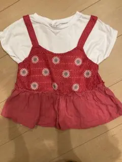 【値下げ】ブリーズ　キャミセット　女の子　ピンク120