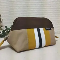 ガバっとワイヤーポーチ(11号帆布+井原デニム)
