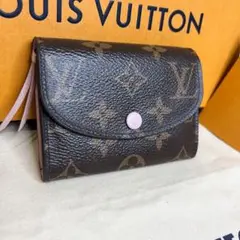 超美品★ルイヴィトン★ポルトモネ ロザリ モノグラム ローズバレリーヌ 小銭入れ