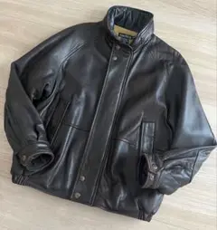 〜 00 nautica ノーティカ レザー ブルゾン ブラウン 古着 40
