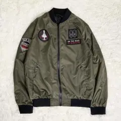 NEW YORK ROCKET MA-1 フライトジャケット　カーキ　L