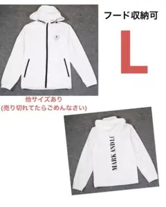新品 マークアンドロナ ジャンパー ブルゾン L ホワイト