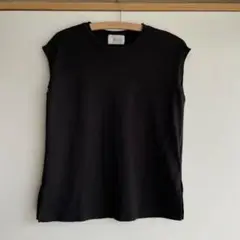 Elura 黒 ノースリーブ Tシャツ M