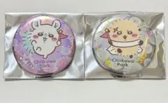 ちいかわパーク ホログラム缶バッジ モモンガ ラッコ