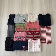 女の子　ブランド服80〜90cm 長袖まとめ売り60点　Combi Gap