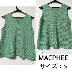 新品❤️MACPHEE 千鳥柄トップス　マカフィー
