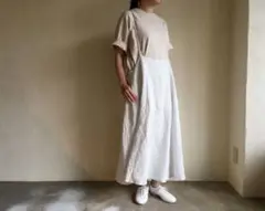 新品　nest Robe ネストローブ　リネングランジジャンパースカート