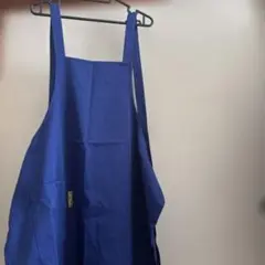 青いエプロン 1ポケット付き
