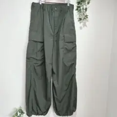 【Java.（ジャバ】カーゴパンツ XL オリーブ ドローコード付き　ゆったり