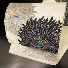 【春】15262z 着物 袋帯 菊文様 お洒落
