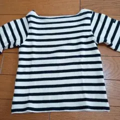 È CARINA ストライプ 七分袖カットソー