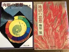 大岡信『肉眼の思想』と梅原猛『地獄の思想 』2冊セット