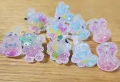 光る　キラキラ　指輪　１０個　セット