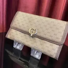 GUCCI グッチ GG柄 マイクロGG 財布 長財布 ゴールド金具