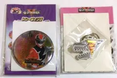 全スーパー戦隊展　リュウソウジャー　グリッターアクリルキーホルダー　缶バッジ