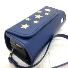 ★アイコス イルマ i ケース iqos iluma用 ストラップ 星 青 ２