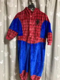 スパイダーマン 着ぐるみ パジャマ　130 ハロウィン　コスチューム