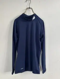 New Balance ネイビー 長袖シャツ　サッカー　インナー　メンズＳ
