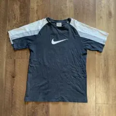 y2k 00s NIKE ラグランカットソーセンターロゴスウォッシュメンズ　L