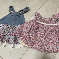 女の子　トップス&スカートセット