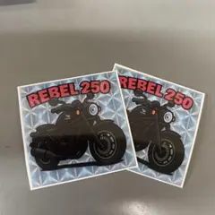 売り尽くしセール　REBEL 250 ステッカー 2枚セット　ブラックカラー