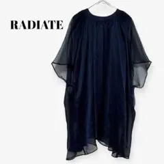 【RADIATE】ノースリーブ ブラウス シフォン シアー 裏地付き きれいめ