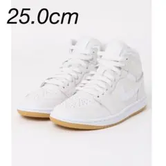 新品25cm AIR JORDAN 1 MID BQ6472-021 ホワイト