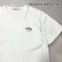 MAISON KITSUNE RAINBOW FOX CLASSIC TEE L