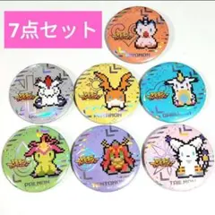 デジモン 20周年 缶バッジ デジモンアドベンチャー ガブモン テイルモン