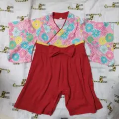 ベビー 袴 ロンパース 70