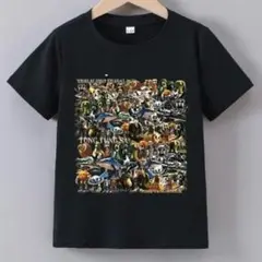イタリアンブレインロット Tシャツ ブラック 全員集合 130 140