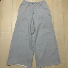 【CALLNE】 裏起毛ワイドストレートスウェットパンツ