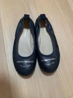 EMPORIO ARMANI MILANO 1981 バレエシューズ ネイビー