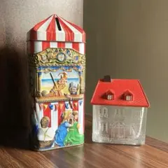 小物入れ　空缶＆ガラス容器　アンティーク