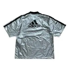 adidas 半袖ピステ プルオーバー シルバー ヴィンテージ