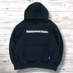 thisisneverthat ネバザ パーカー 刺繍ロゴ 黒 S 1130