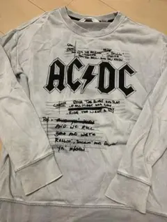 激レア！AC/DC×H&Mスウェット灰
