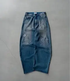 【SINSS】Baggy silhouette curve denim