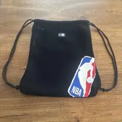 NEW ERA ニューエラ ナップサック メッシュ素材NBAプリント柄 ブラック