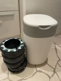 Combi おむつ処理ポット ホワイト・グレー