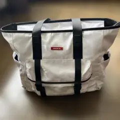 and per se ホワイトビッグトートバッグ