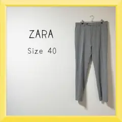 1-643 ZARA グレンチェックスラックス