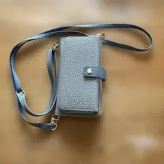 Iphone12 手帳型　ショルダー　スマホケース