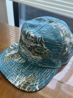 patagonia キャップ 青 緑