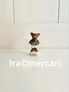 マリンなクマ　海のフェーブ　フェーヴ　ミニチュア　陶器フィギュア