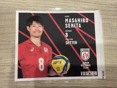 全日本男子バレー　ラベルステッカー　関田誠大