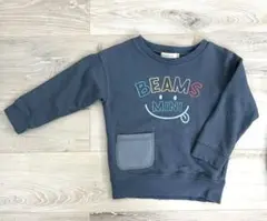 BEAMS mini ダークブルー トレーナー 100cm