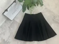 ★美品★FOXEY/フォクシースカート ブラック ポリエステルBLEND 38