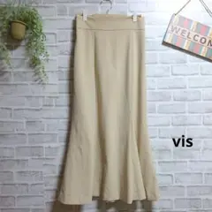 vis マーメイドスカート ロングフレアスカート 美品 大人可愛い ゆったり M